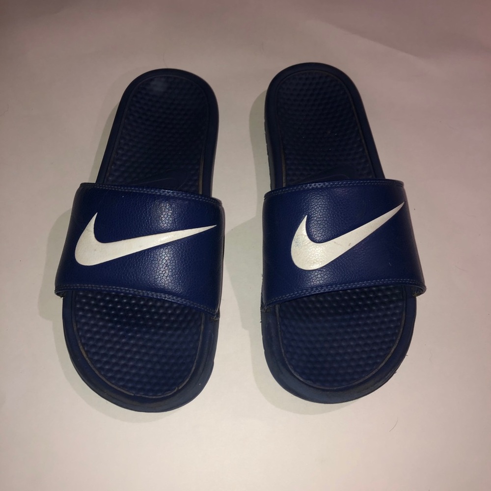 Nike Blue Slides Flip Flops